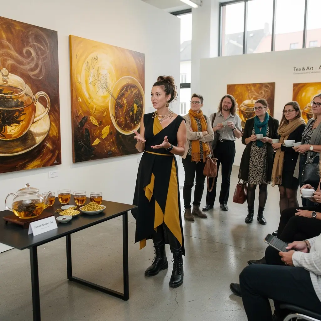 Šálka voňavého čaju s bohatou zlatistou farbou.