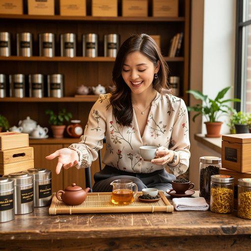 Voda s čajom, ktorá sa pomaly vylieva do šálky