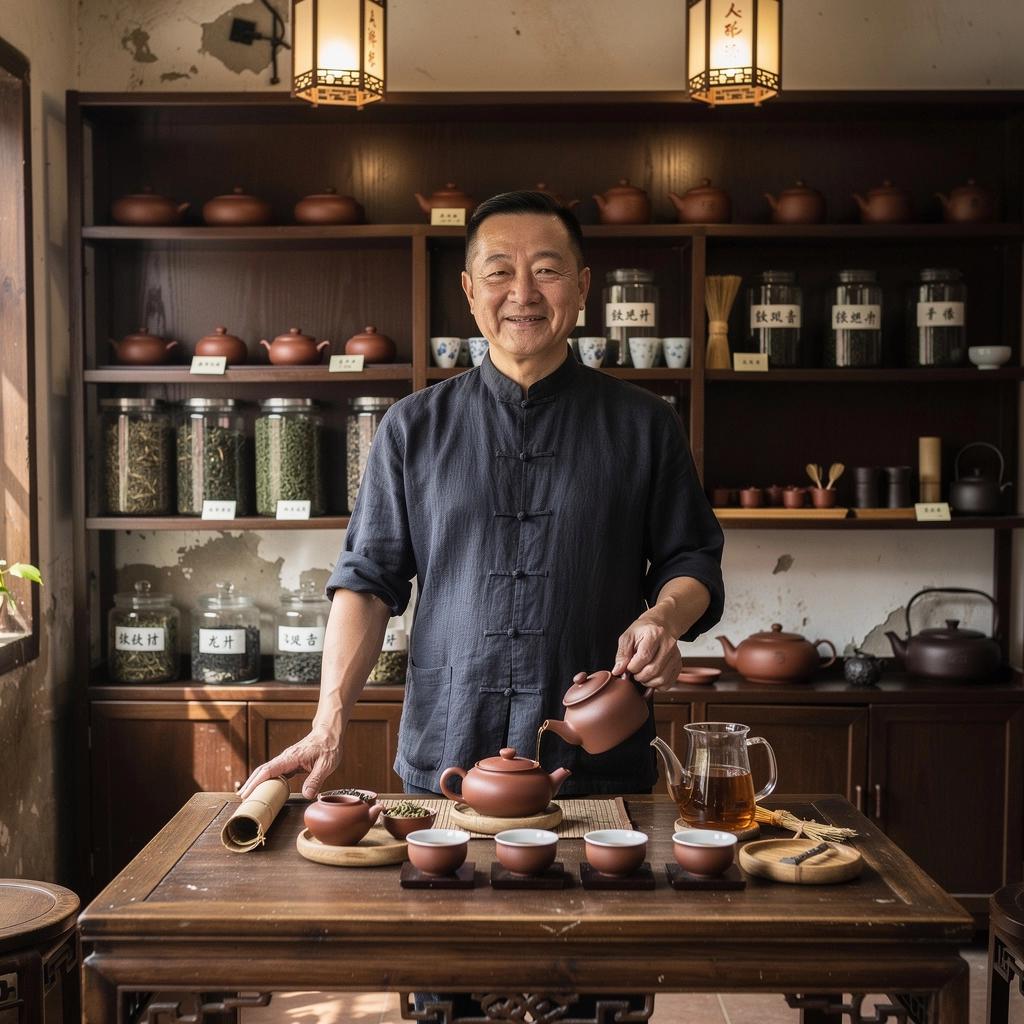 Pohľad na čajové lístky pred prípravou nápoja